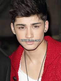 Zayn Malik Face Card