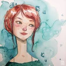 Si te gusta esta acuarela, atenta mañana al post de @desmadreando  #esthergili #watercolor #acuarela #watercolours #aquarelle #ilustración  #illustration