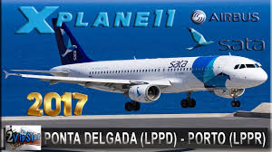 novo simulador de voo 2017 a320 sata ponta delgada lppd porto lppr ivao