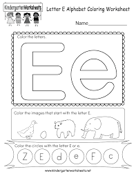English toffee, everlasting gobbstoppers and exploding truffles are just some sweet treats starting with the letter e. Letter E Coloring Worksheet Free Kindergarten English Worksheet For Kids