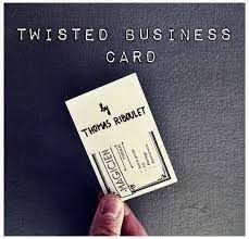 Print your custom business card online and make it as unique as your business. Twisted Business Card By Thomas Riboulet Instant Download