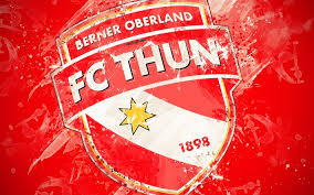 Gallen zuhause 2:1 und konnte sich dank dem besseren torverhältnis an die tabellenspitze setzen. Download Wallpapers Fc Thun 4k Paint Art Logo Creative Swiss Football Team Swiss Super League Emblem Red Background Grunge Style Thun Switzerland Football For Desktop Free Pictures For Desktop Free