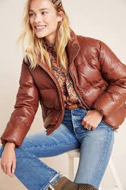 Lamarque Iris Leather Puffer Jacket Puffer Jacket Women Denim Jacket Women Puffer Coat