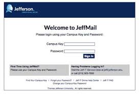 Accessing Jefferson Email Philadelphia University Thomas