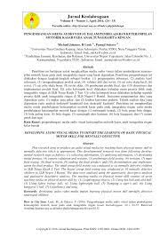 Jika dilihat dari perkembangan media pendidikan, pada mulanya media hanya dianggap sebagai b. Jurnal Pendidikan Agama Jurnal Pendidikan Tentang Media Audio Visual