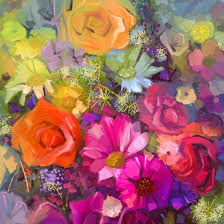 China Canvas Art Charming Blossoming Flowers Paintings Wall Pictures For Home Decoration Ol 2007142size 30x30 Inch China Hand Oil Painting And Unique Oil Painting Price