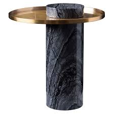 pillar side table black marble side tables side table furniture side tables