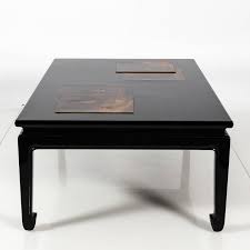 St tropez rectangular coffee table with an astonishing gray high glossed lacquer frame and top finish. Japanese Black Lacquer Table For Sale At 1stdibs