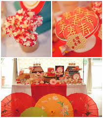 Use chinese posters (see below for inexpensive resources) to hang around your party area. Kara S Party Ideas Asian Inspired 70th Birthday Party