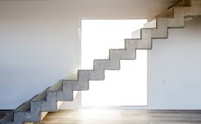 Vevor wrought iron handrail, fit 4 or 5 steps outdoor stair railing, flexible front porch hand rail, black transitional hand railings for concrete steps or wooden stairs with installation kit. Cuna House The Exposed Concrete Stairs Aqso