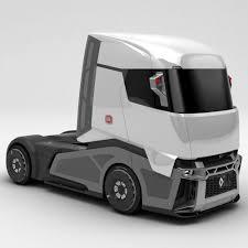 3d Model Of Renault Concept Truck Truck Design Renault Trucks