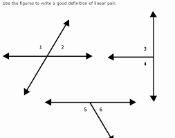 Linear pair requires angles to adjacent i.e two angles must have one common arm. Pretty Please Help Mee Use The Figures To Write A Good Definition Of Linear Pair Two Angles Are A Brainly Com
