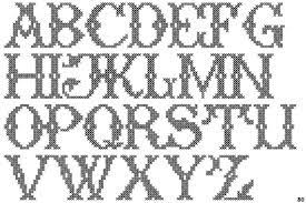 Check spelling or type a new query. Gothic Cross Stitch Font Pattern Novocom Top