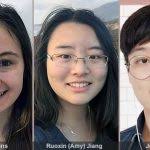 Undergrads Terra Blevins, Ruoxin (Amy) Jiang, and Jun Ho Yoon recognized  for research