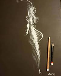 Artist Only Draws The Light Cast On Women In These Stunning Charcoal And Pastel Portraits On Black Paper Black Paper Drawing Art Pastel Portraits