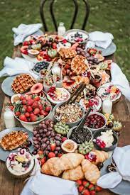 Then place your bowls for dips, blueberries, green beans, olives, and stuffed mini peppers. Grazing Tables 18 Ideas For Your Wedding And How To Make Your Own Hitched Co Uk