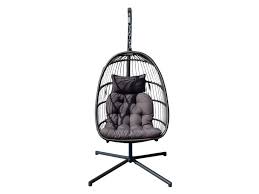S'il offre moins de possibilités d';installation et de repos pour son occupant, il peut en revanche offrir un confort différent avec accoudoir et rembourrage de l';assise. Djerba Fauteuil Suspendu Gris Hubo