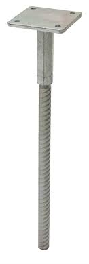 Pfostenträger höhenverstellbar zum einbetonieren 100×100. Pfostentrager Zum Einbetonieren Verstellbar 400 Mm L Wovar