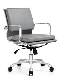 Hendrix Mid Back Eco Leather Chair Chic Furniture Mid Century Modern Office Chair Shabby Chic