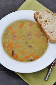 Split Pea And Ham Soup Used Chicken Broth Red Potatoes Fresh Thyme And Dried Oregano Pea And Ham Soup Ham Soup Recipes
