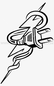 Now, with a 3 width brush, draw random lines like i did below. Lightning Bolt Plug Plug Drawing Png Image Transparent Png Free Download On Seekpng