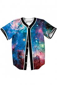 Cool baseball t shirt designs. Cool Design Galaxy Print Button Front Short Sleeve Baseball Tee Beautifulhalo Com