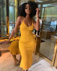 Black And Yellow Suit Girls Khayanderson Black Girl Outfits Black Girl Fashion Girl Fashion