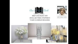 Bres Budget Diy Dollar Tree Glam 3 D Vase Candle Holder Diy On A Budget Vase Candle Holder Candle Holders