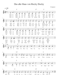 Dgdas alte haus war so schoen. Das Alte Haus Von Rocky Docky Sheet Music For Flute Solo Musescore Com