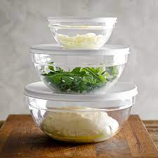 With an ample 1.5 qt. Glass Mixing Bowls With Lid Set Of 3 Williams Sonoma