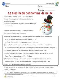 Le Plus Beau Bonhomme De Neige 3e Cycle Resoudre Tresors De Charlemagne Math Term French Lessons Christmas Activities