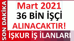 Check spelling or type a new query. Mart 2021 Typ Iskur Is Ilanlari 36 Bin Isci Alinacaktir
