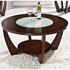 Cassava cocktail table with glass insert. Round Coffee Table With Glass Insert 39 5 Dia By Steve Silver Company Nbf Com