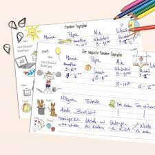 Tagesplan einfach formulare / tagesplan:aufwachen.überleben.schlafen gehen. Gratis Stunden Und Wochenplane Fur Familien Im Homeschooling Und Homeoffice Msslow Papierwaren Comicart