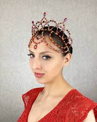 Ballerina Crown, Tiara Ballet Royal Blue Crystals Gold Jewelry, Diadema for  Performance, Dancer Hair Accessory Princess Aspicia, La Bayadere