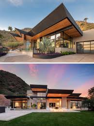 Kendle Design Collaborative Have Completed A Home In Paradise Valley Arizona That Features Angled C House Designs Exterior House Exterior Modern Architecture