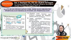 3 5 menghasilkan visi misi dan objektif bagi perniagaan tertentu bahagian 2 topik 3 5 2 3 5 7. F4 Prn 03 07 Tujuan Penetapan Visi Misi Dan Objektif Perniagaan Sebagai Panduan Perniagaan Part 2 Jom Tuisyen