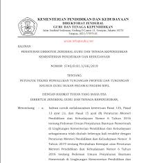 Sk eselon tahun iv 2019 Juknis Tpg Guru Bukan Pns 2019 Infoguruku