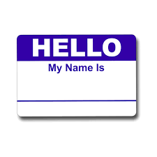 Glossy, matte, and transparent options in various sizes. Hello My Name Is Badges