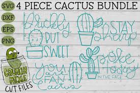 37 fancy but inexpensive gifts for mother's day. Cactus Puns Svg File Bundle 4 Piece Set Crunchy Pickle Svg Cut Files