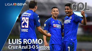 Luis romo, 26, from mexico cd cruz azul, since 2019 defensive midfield market value: Gol De L Romo Cruz Azul 3 0 Santos Laguna Liga Bbva Mx Jornada 3 Cl 2020 Youtube