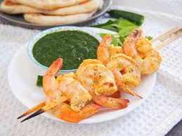 Place the skewers in the grill pan or on the grill over direct heat. Tandoori Shrimp Prawns Caroline S Cooking