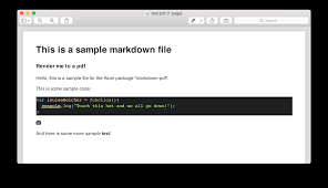 Which is the latest version of rstudio knit to pdf? Markdown Pdf