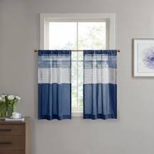 navy blue kitchen curtains bed bath