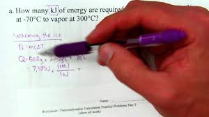 The residential load calculation worksheet calculates the electrical demand load in accordance with national electrical code. Calculating Energy Changes Involving Phase Changes Youtube
