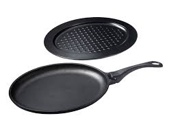 Unicook Cast Iron Fajita Platter Pan With Heat Resistant Serving Tray Skillet Set 10 5 Inch By 7 25 Inch Oval Pan Removable Ha Platter Set Fajitas Prime Rib