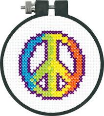 You'll find beginner patterns and intermediate options below. Dimensions Rainbow Peace Symbol Beginner Counted Cross Stitch Kit 72 73600 123stitch