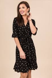 This Dress Is Actually The Definition Of Class It S Wrap Fit Is The Ultimate In Flattery And All Of Those Ruffles Are So Dresses Stitch Fix Dress Class Dress