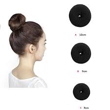 This look works best with hair that is shoulder length or longer. Simpleyourstyle 1pack 3pcs Assorted Size Hairdisk Classy Black Round Chignon Bun Maker For Long Hair Hairdressing Tool Hair Former Donut Doughnut Ring Styling Mesh Buy Online In Aruba At Aruba Desertcart Com Productid 14748461