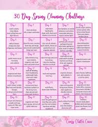 Get Your Home Clean And Organized With This Free 30 Day Spring Cleaning Challenge Planner Spring Cleaning Challenge Spring Cleaning Cleaning Challenge